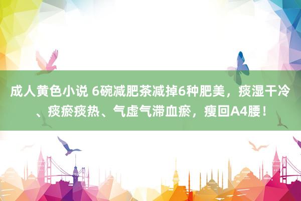 成人黄色小说 6碗减肥茶减掉6种肥美，痰湿干冷、痰瘀痰热、气虚气滞血瘀，瘦回A4腰！